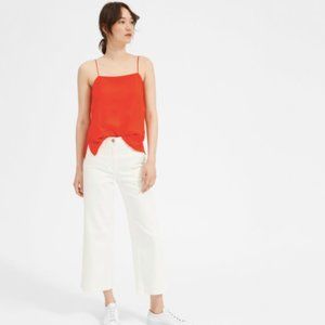 NWOT Everlane The Japanese GoWeave High Neck Tank Top Spaghetti Strap Red size 0